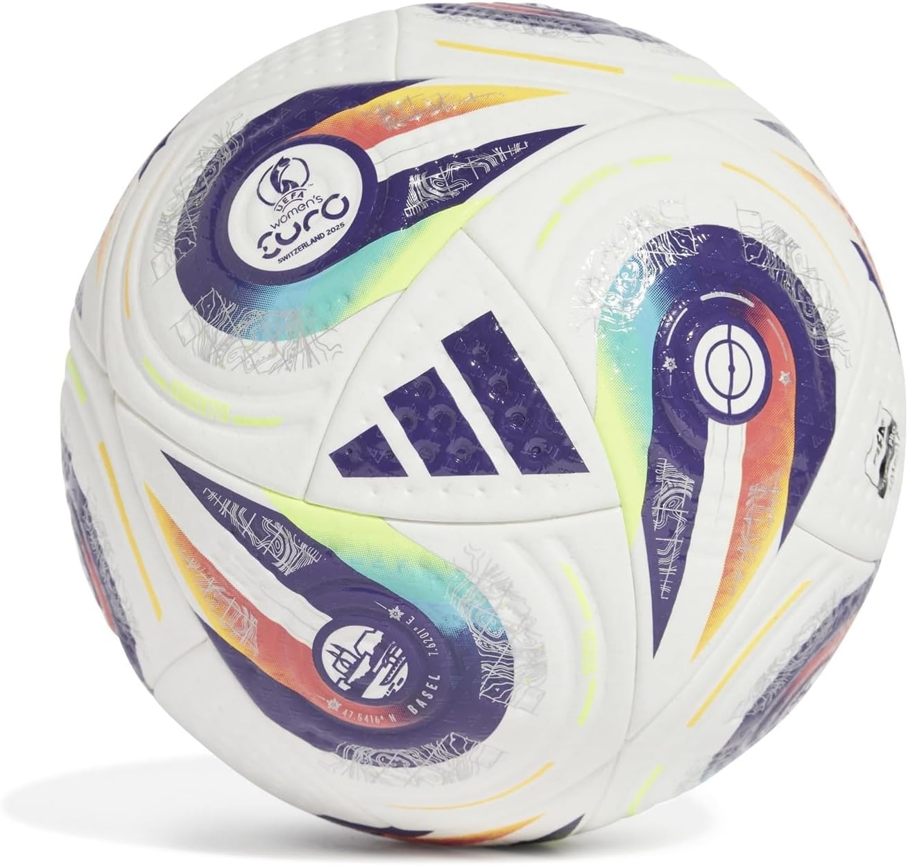 adidas Womens Euro25 Pro Ball - White - Size 5