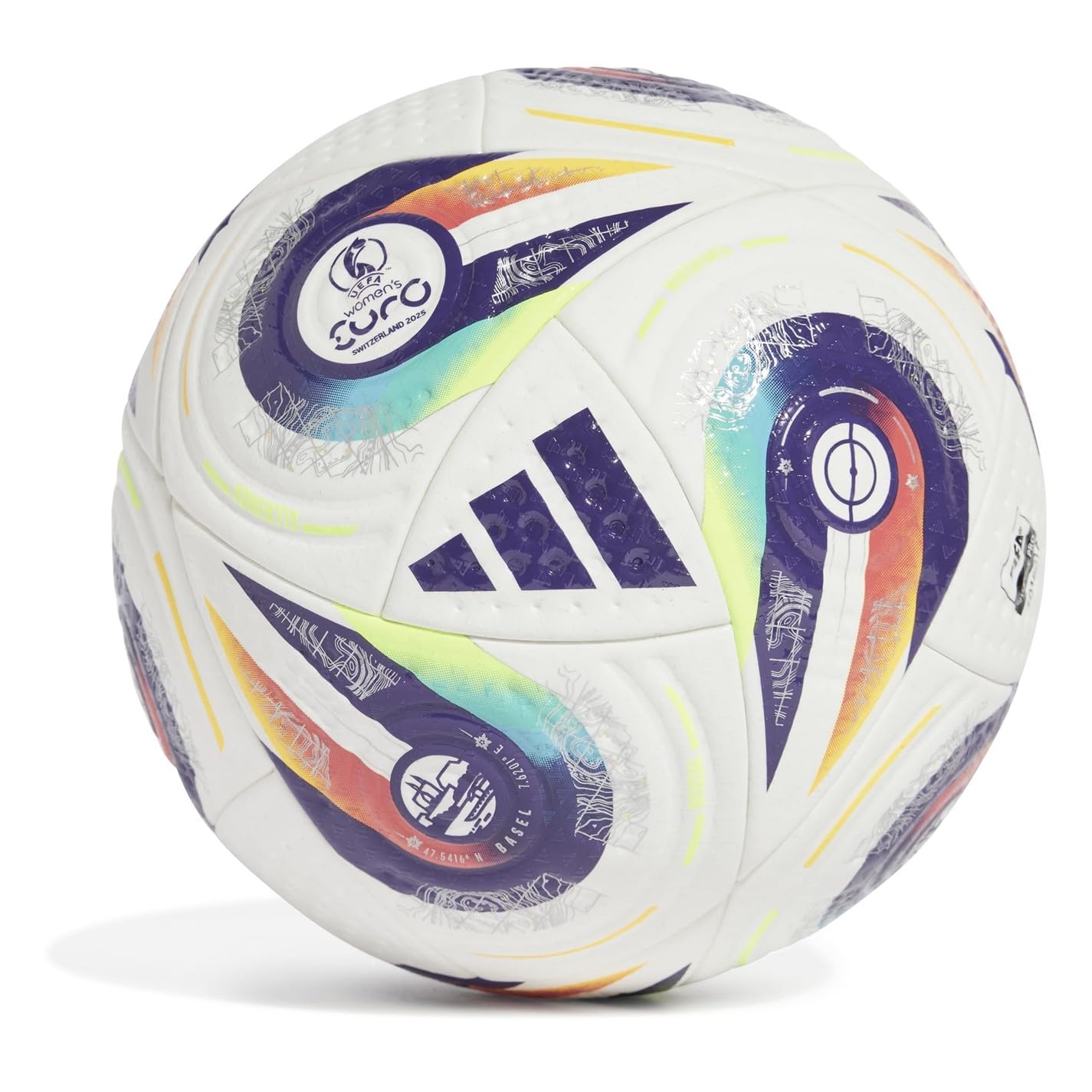 adidas W Euro 2025 FIFA Quality Pro Ball JH1261 - Balón de fútbol Unisex, Color Blanco, Talla 5 EU