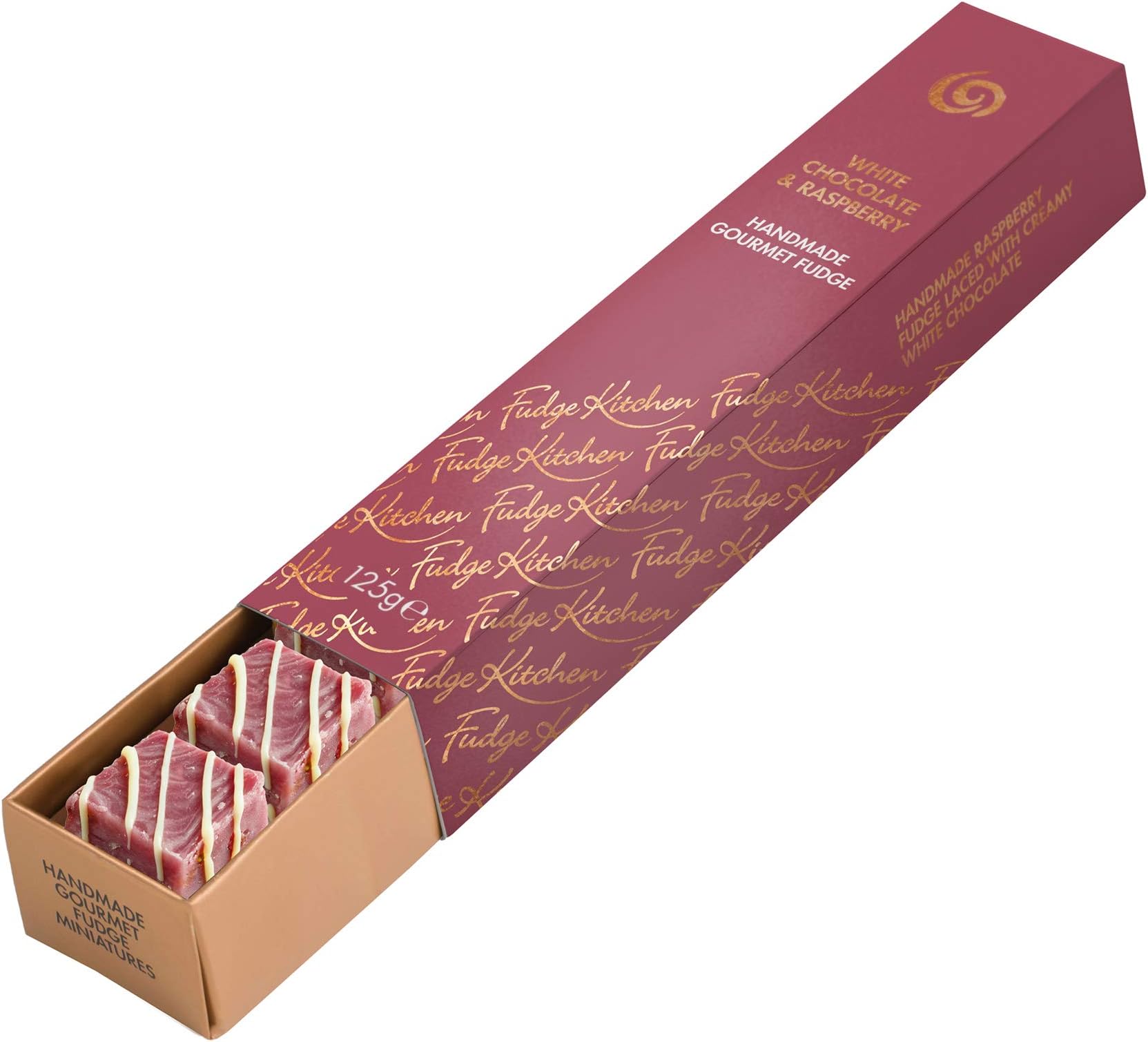 Fudge Kitchen - Slider Selection - White Chocolate & Raspberry - 125g