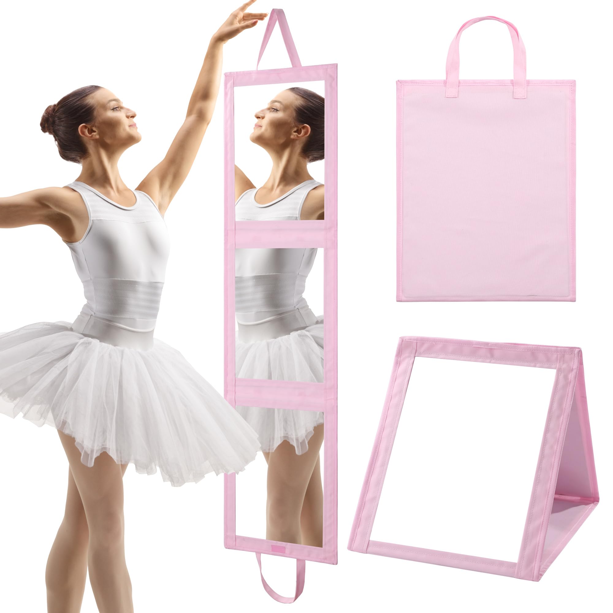 ROYALAY Foldable Full Length Mirror with Handle - Portable Travel Mirror
