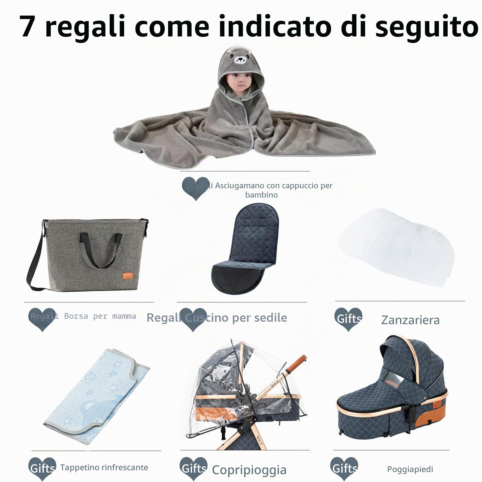 MoLi Passeggino Trio, Passeggino 3 in 1 con Doppia Modalità Push Reversibile, Trio Neonati con Grande Navicella, Carrozzina per Neonati in Alluminio Pieghevole (225 Chocolate)