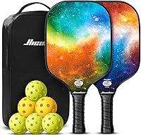 Vista 1 de Hicober Juego de 2 paletas de pickleball