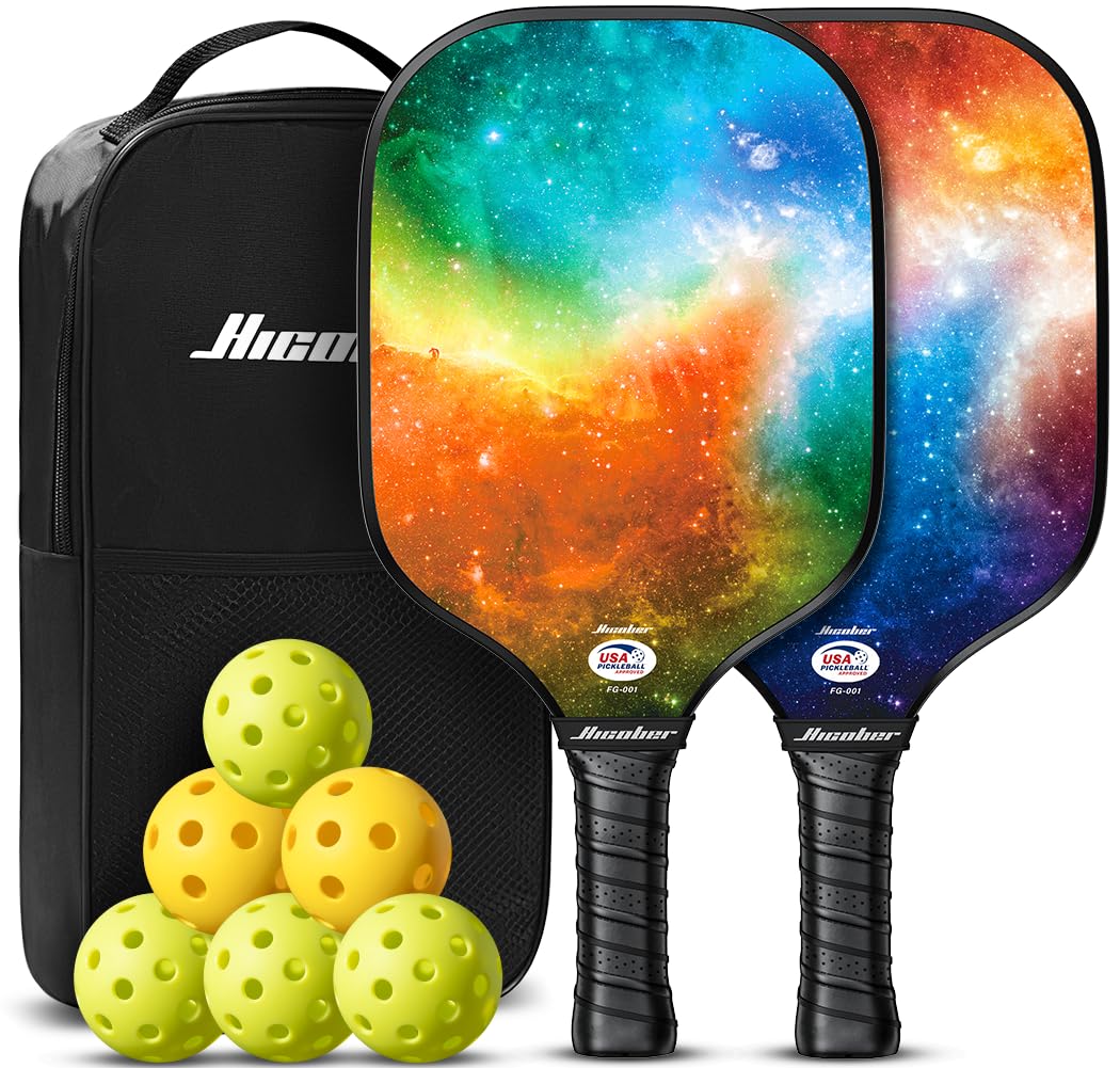 Hicober Set di 2 palette per pickleball