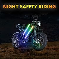 Vista 6 de Bike Lights,Can Be Cropped,Waterproof,Bike Lights for Night Riding,for Kids, Adults, Boys and Girls