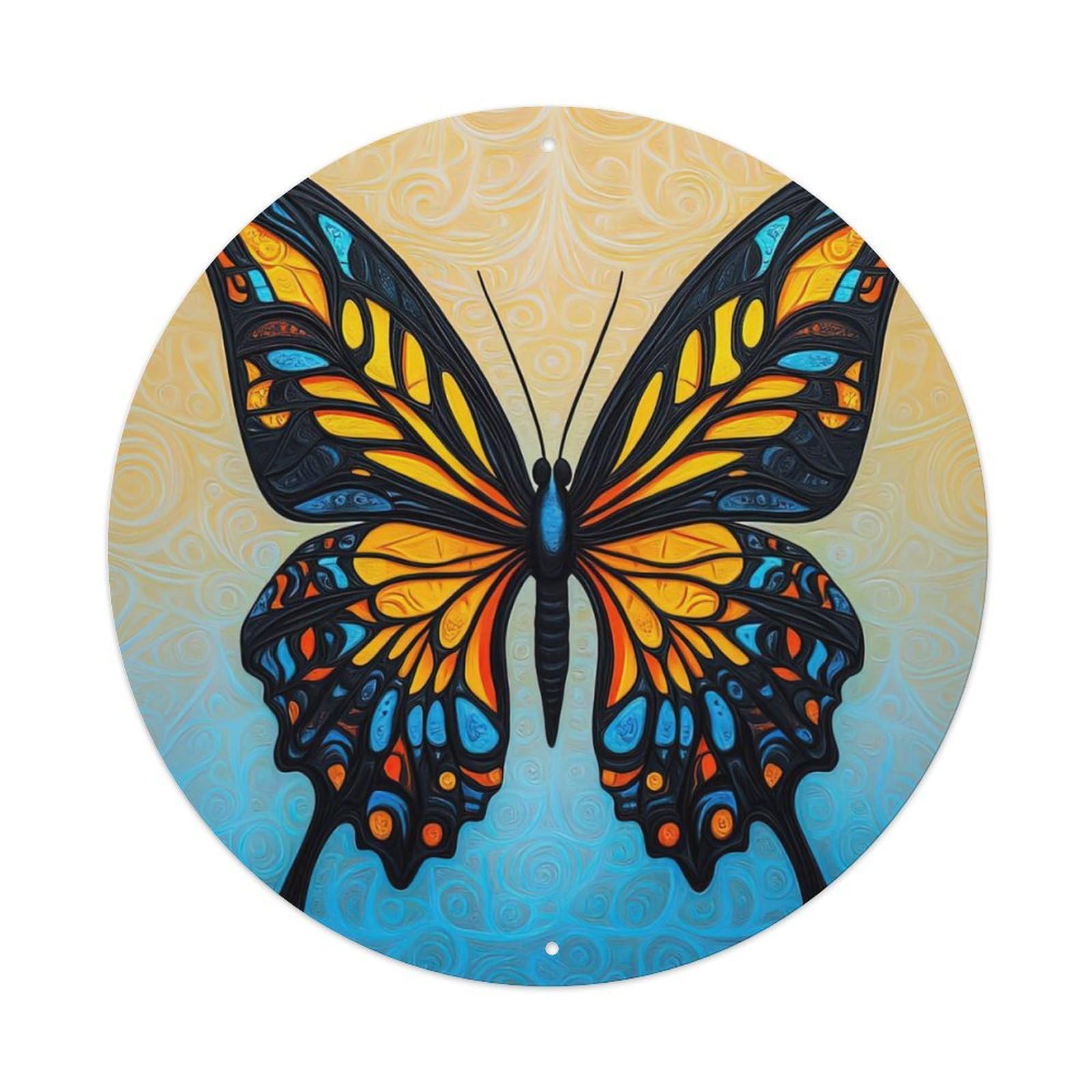 Animal Artwork Beautiful Butterflies Metal Tin Sign