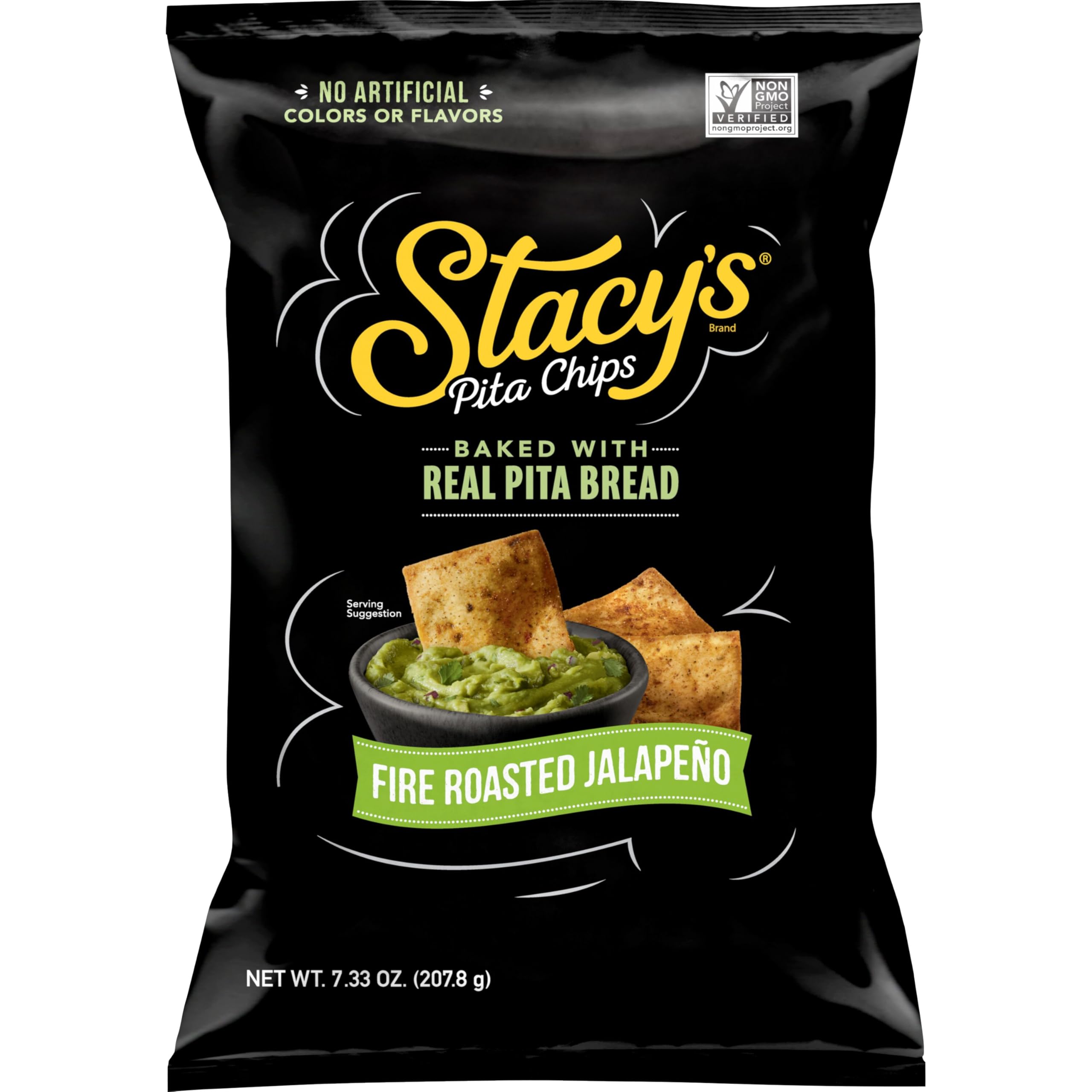 Stacy's Fire Roasted Jalapeno Pita Chips, 7.33 oz