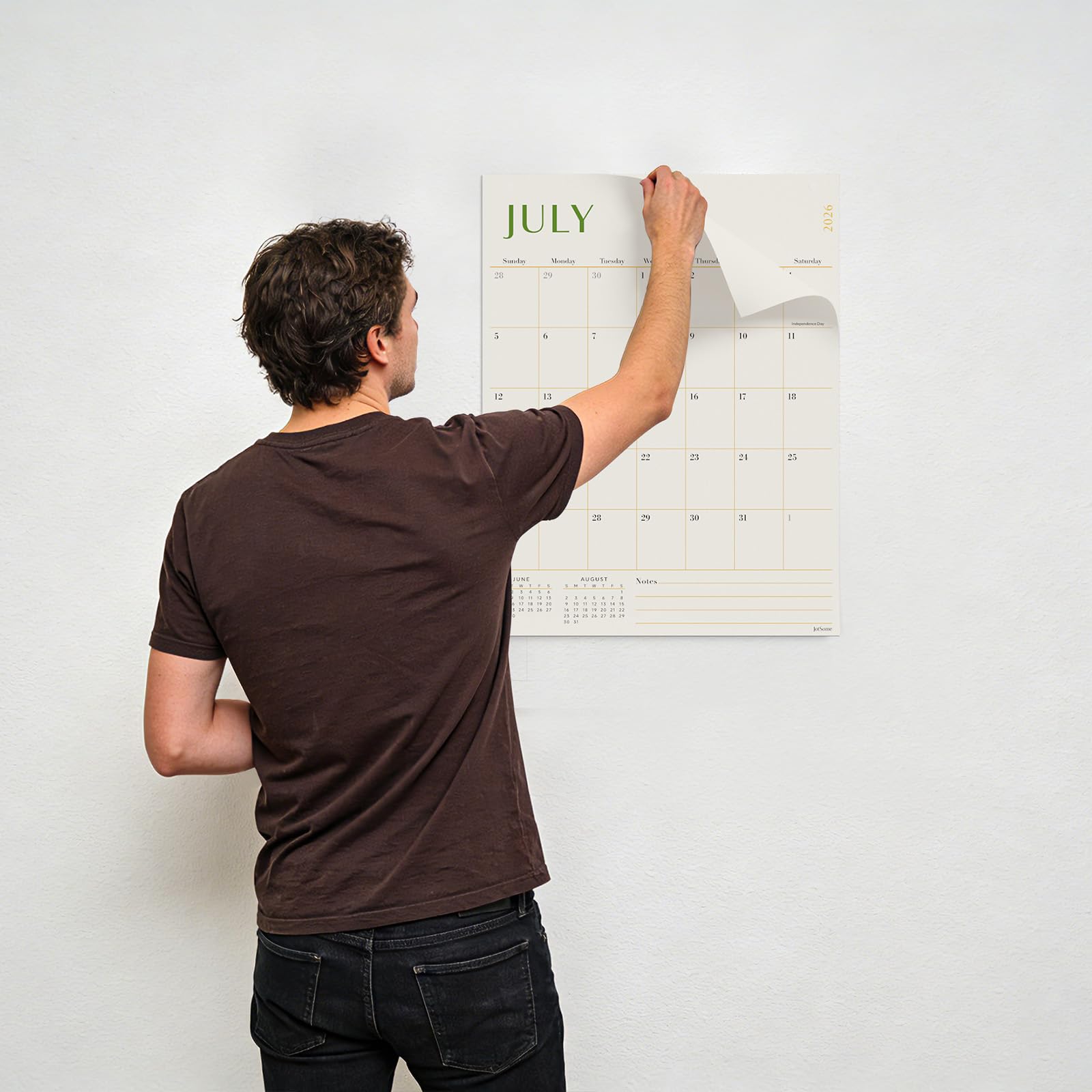 Jotsome Grande calendario da parete 2026-2027, calendario mensile da parete da ora a giugno 2027, 43,2 x 55,9 cm, per casa e ufficio per una facile organizzazione (aprile 2026 - giugno 2027, extra