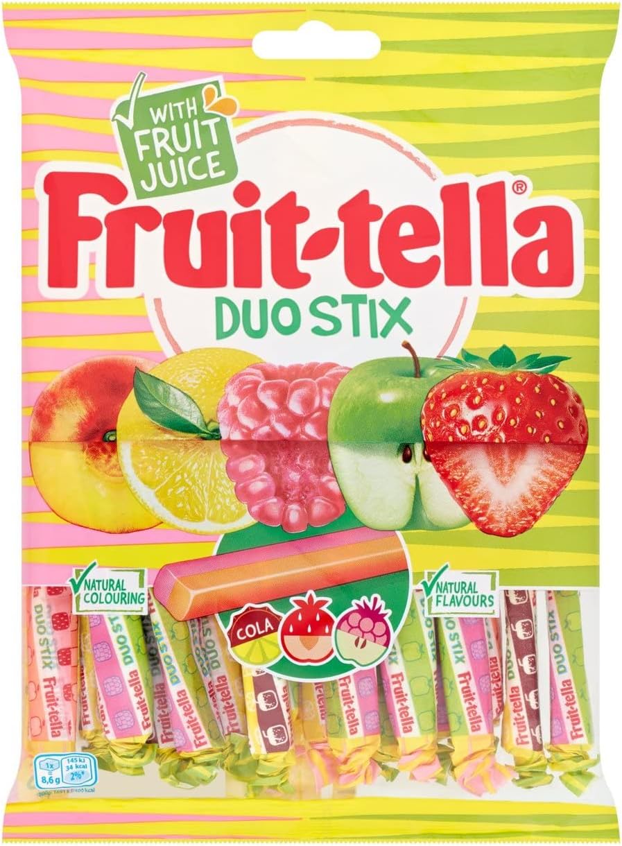 Fruittella Duo Stix Sweets Bag 160g