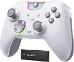 EasySMX X05 Pro Wireless PC Controller, Upgraded 2-Stage Triggers, Soft Click Buttons, Hall Joysticks, 1000Hz Polling, 8-Way D-Pad, 1000mAh Battery, Multi-Platforms Controller for PC/Switch/Android/iOS, Black