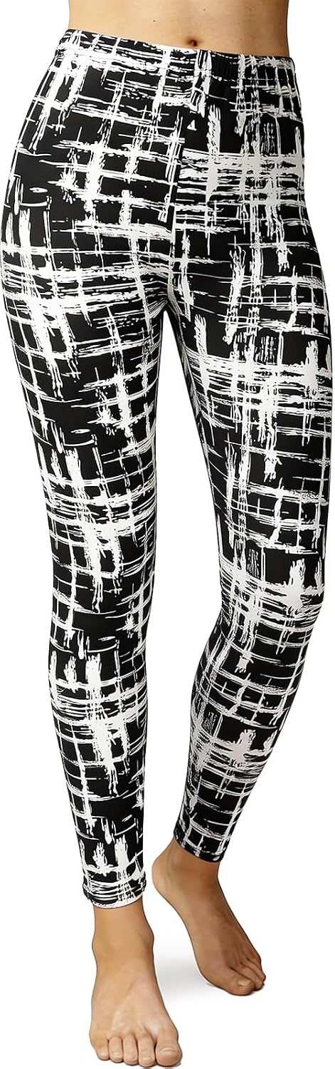 MESU Women Printed Leggings Patterned Tights Stretchy Pants