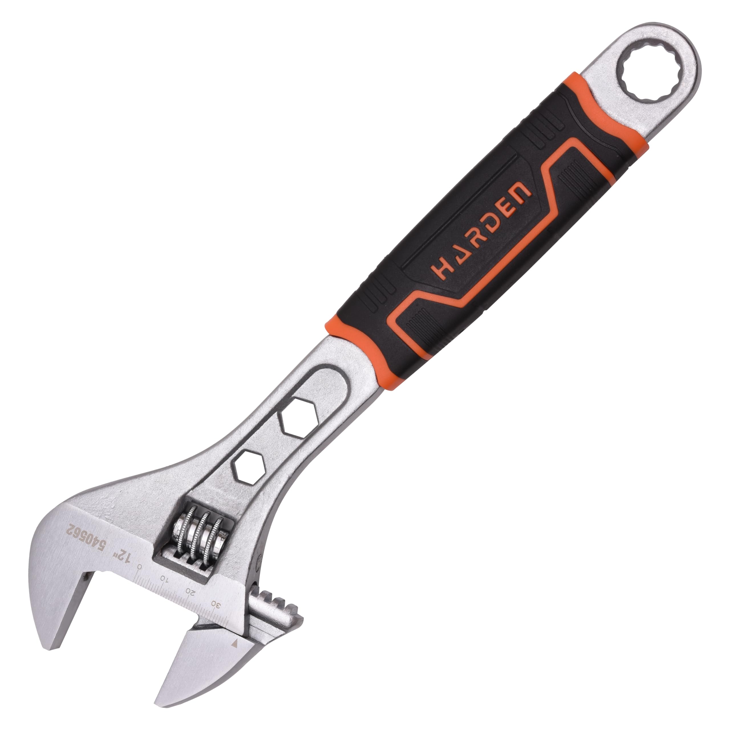 Harden 12" Professional Adjustable Wrench - Carbon Steel, Laser Engraved Scale, Offset Ring Spanner at End - 540562 (B07WGH5BT9) Amazon Price History, Amazon Price Tracker