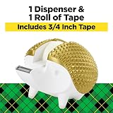 Scotch Hedgehog Tape Dispenser, Great for Gift Wrapping, Includes 3/4 in x 350 in Tape Roll – view 2
