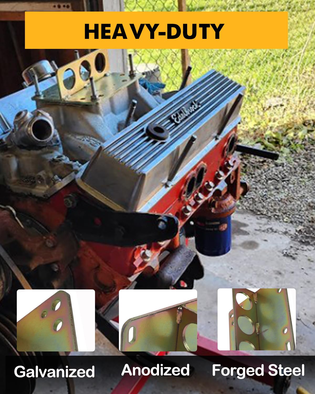 Universal Motor-Hebeplatte Aus Stahl, Schwarz, Für Vergaser Von Chevy, Ford, SBC, BBC