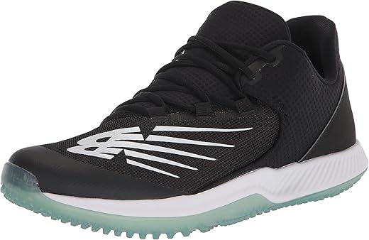 New Balance Men's FuelCell 4040 V6 Turf-Trainer Baseball Shoe, Black/Yellow, 9.5