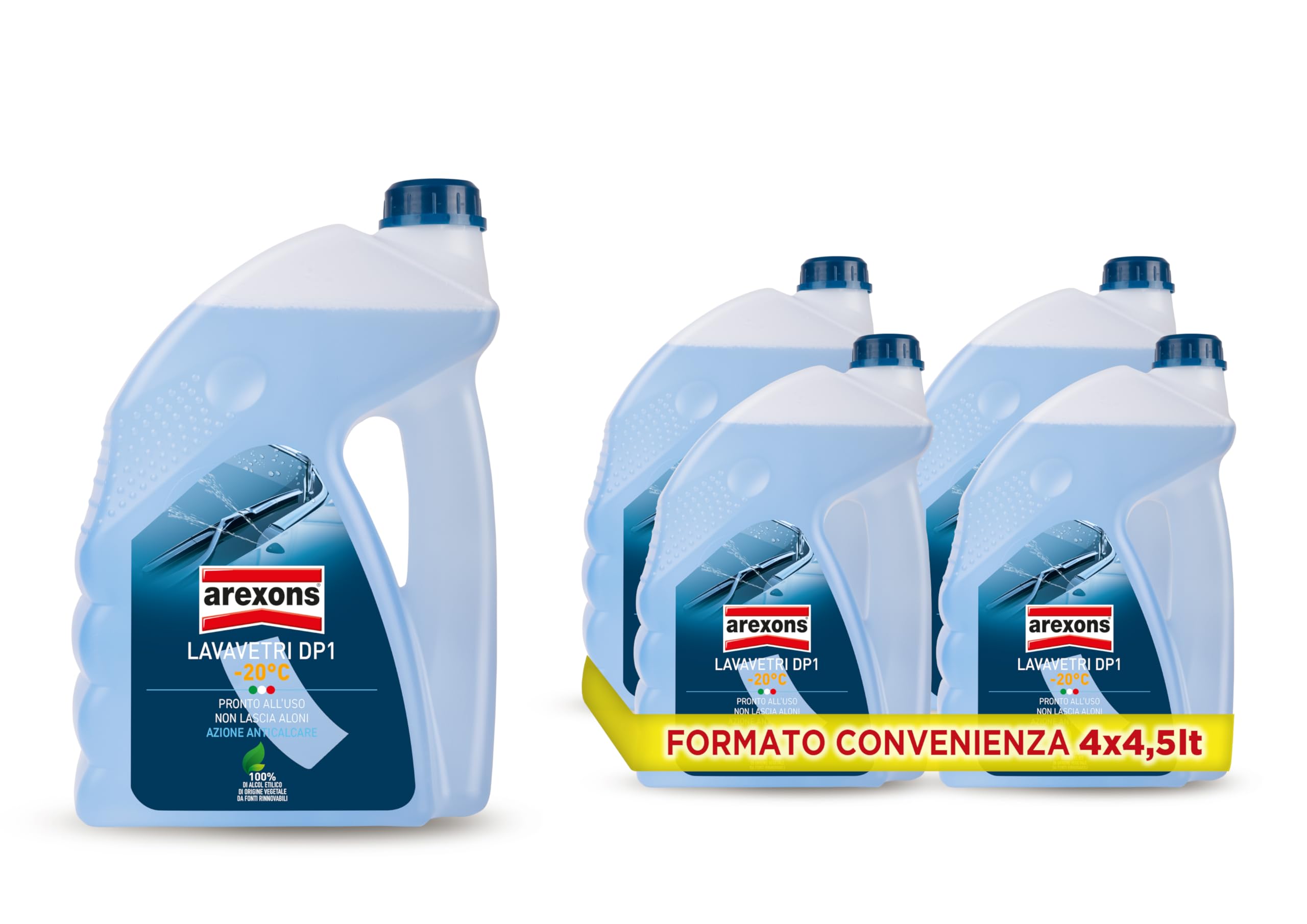  AREXONS Winter Windscreen Cleaner DP1-20° per uso immediato, rimuove tutti i tipi di sporco e rinfresca la visibilità a