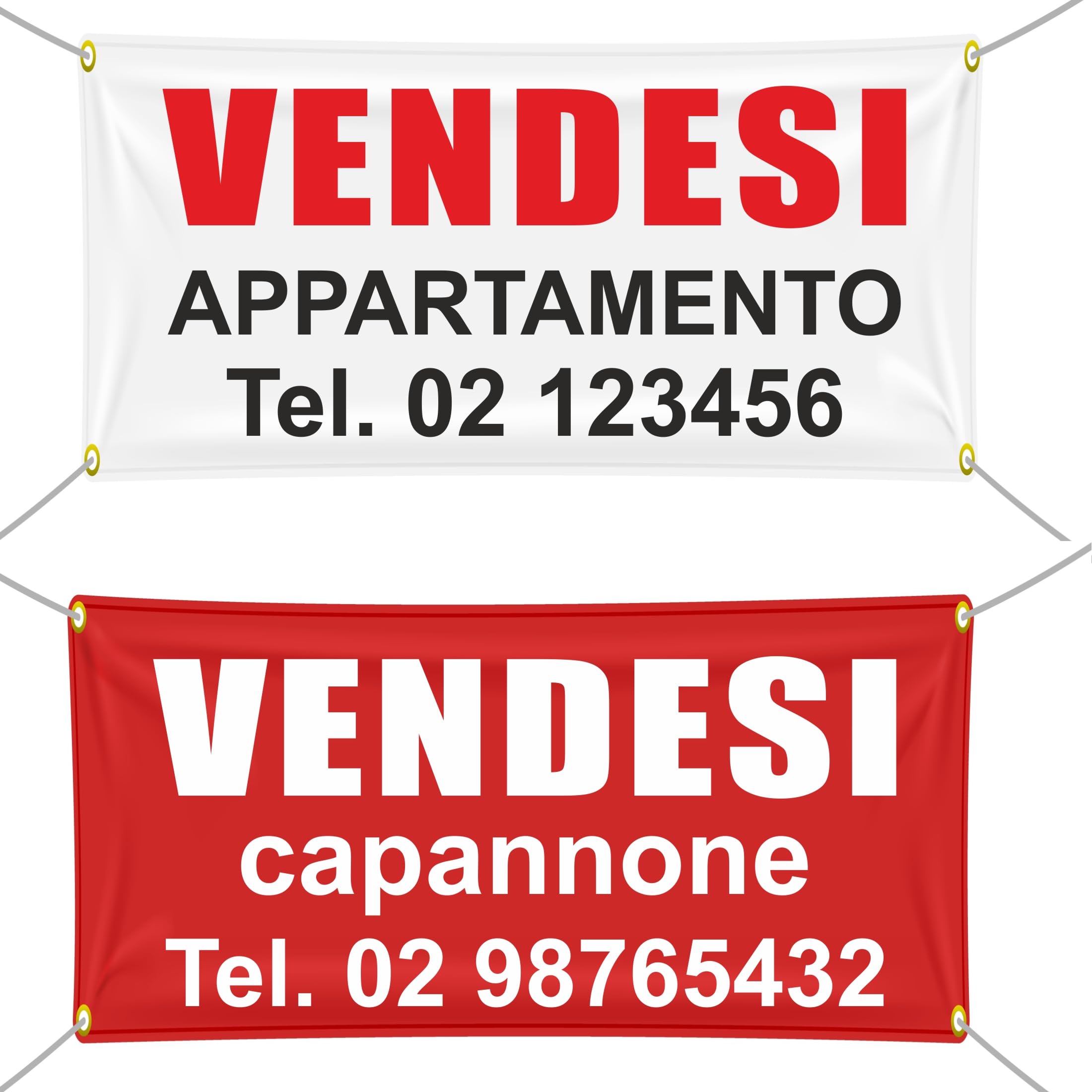 Valvola a-Plane ed-Banner – Vietata di cotone – stabile in PVC pubblicità Promozionali di banner con asole – p00001 – 001 + + + Disponibile in 4 varianti