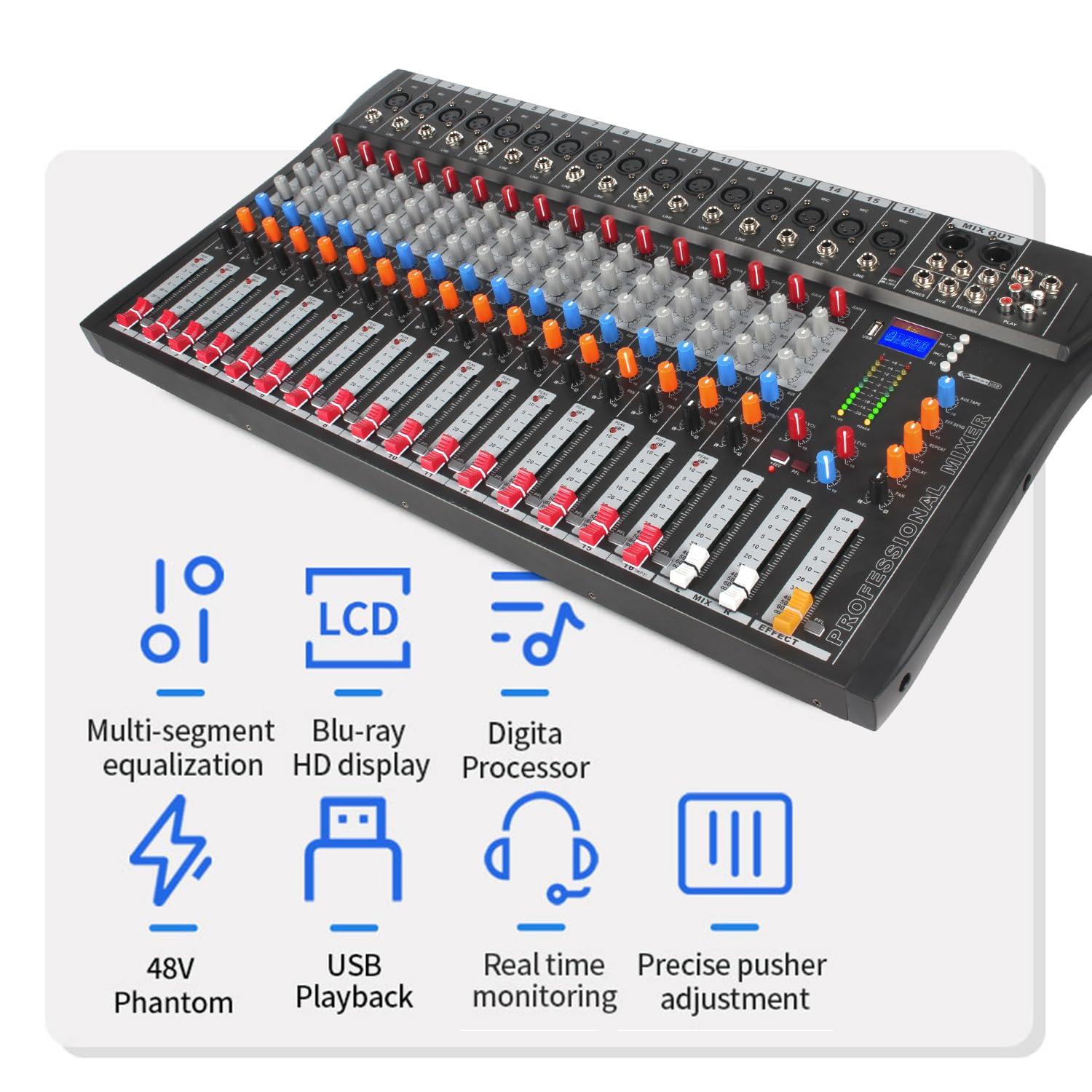 歌姫 200SH & ガラム 120SH Amazon.com: iMeshbean 16 Channel Sound Mixer Audio Mixing Console