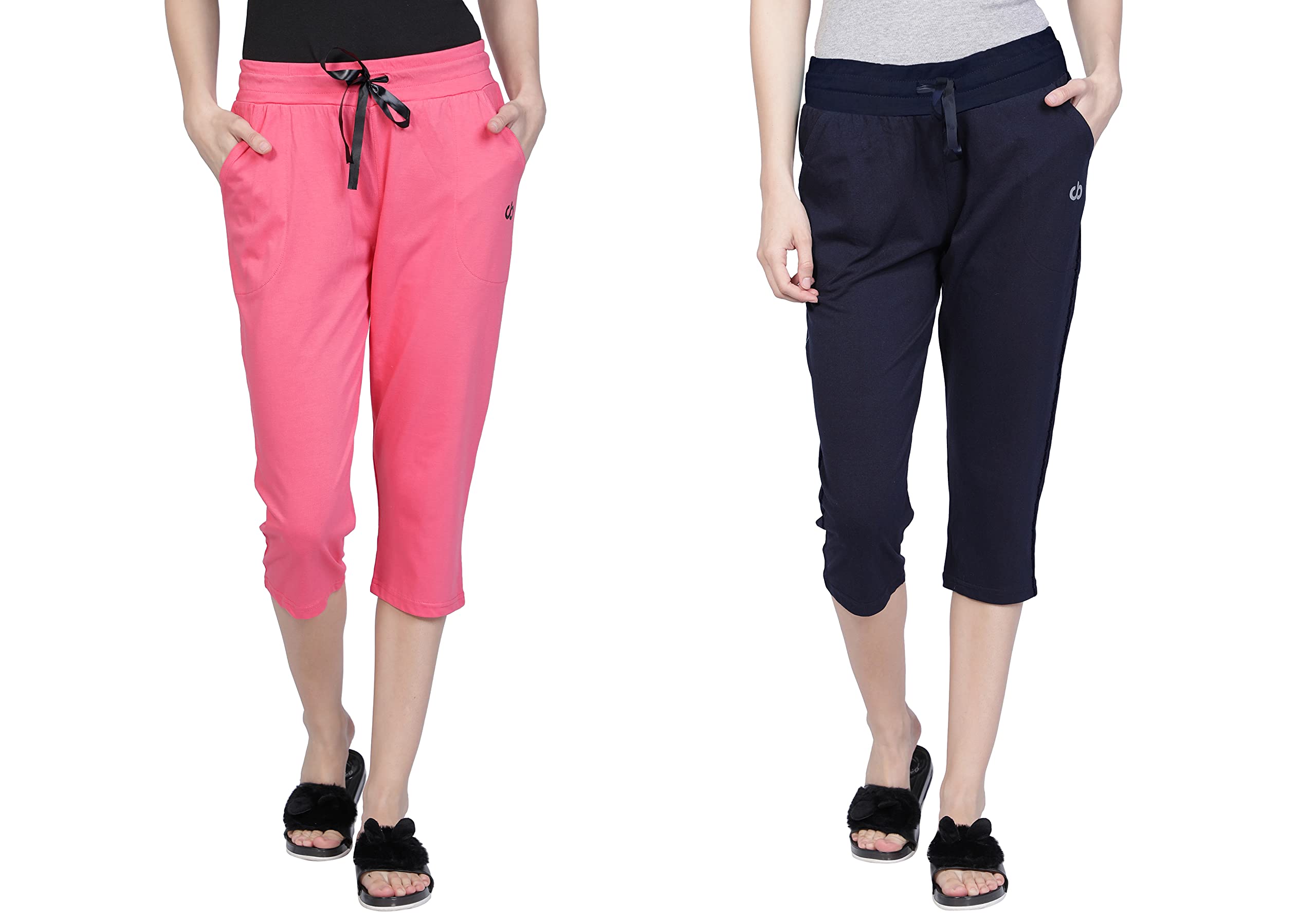club a9 Womens Pure Cotton Solid Capri-picture-26
