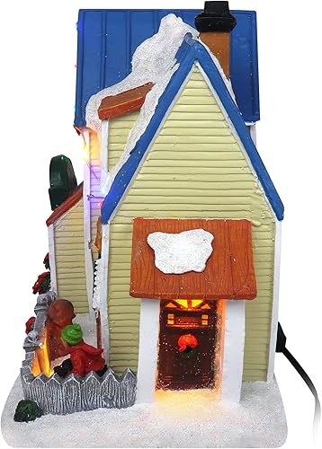 Miniatura 2 de Christmas Village Vet Clinic  Edificio coleccionable iluminado musical de aldea de nieve  Casas de pueblo de Navidad  Complemento perfecto para tus