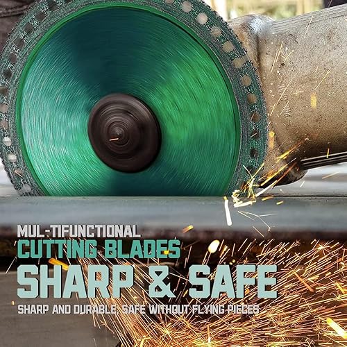Miniatura 5 de 5 piezas de disco indestructible 2.0 de 4 pulgadas para amoladora, hoja de sierra de corte multifuncional compuesta para todos los materiales, hoja