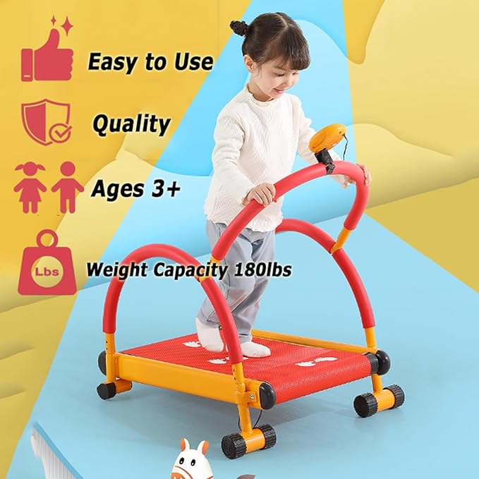 Caminadora Manual Infantil Topjia para Niños 3-15 Años con Monitor LED miniatura 5