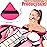 Pimoys 12 Pieces Powder Puff Soft Face Makeup Sponge Velour Triangle Powder Puffs for Loose Powder Cosmetic Foundation Sponge Beauty Makeup Tool(Black,Rose Red)