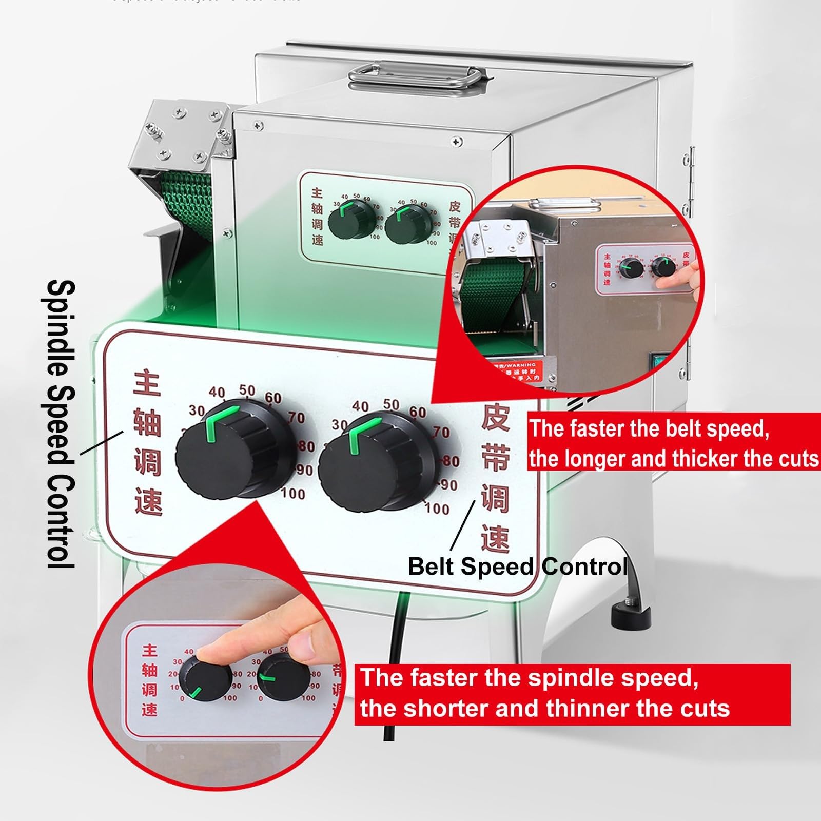 Krajalnica do szczypiorku, komercyjna, duży otwór wlotowy, elektryczna krajalnica do warzyw o mocy 200 W, siekaczka do szczypiorku, 150 kg/godzinę, siekaczka do selera, zielonej cebuli i pietruszki