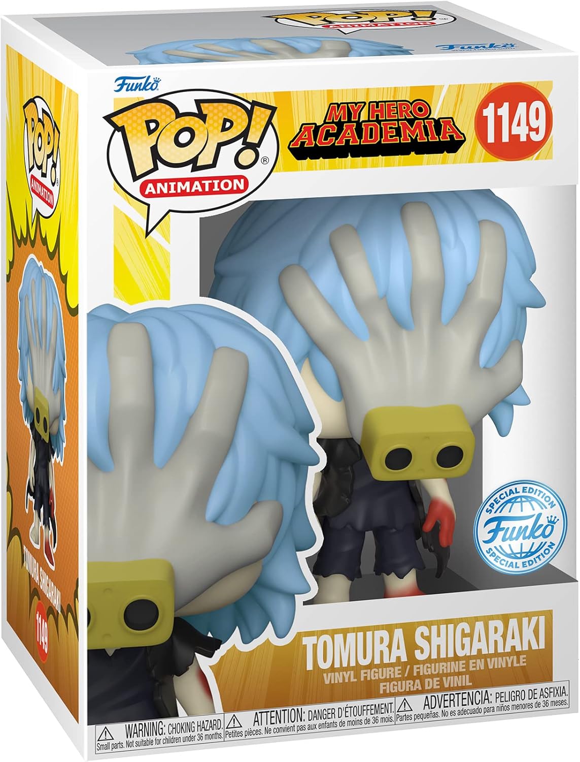 Funko Pop! My Hero Academia: Tomura Shigaraki Special Edition Exclusive Vinyl Figure #1149 - Glow Chase & Common Bundle