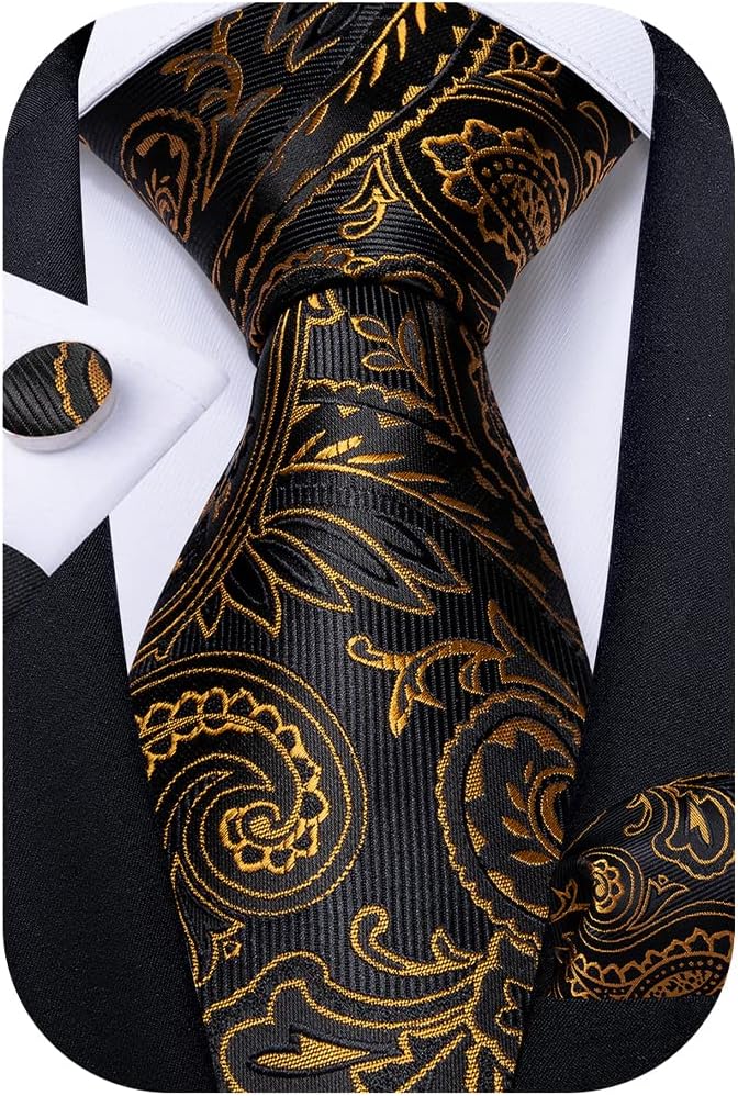 03 Black and Gold Paisley