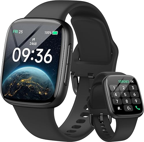 Gydom Reloj inteligente para hombresmujeres pantalla AMOLED de 1.85 pulgadas, responderhacer llamadas Rastreador de actividad física con monitor de
