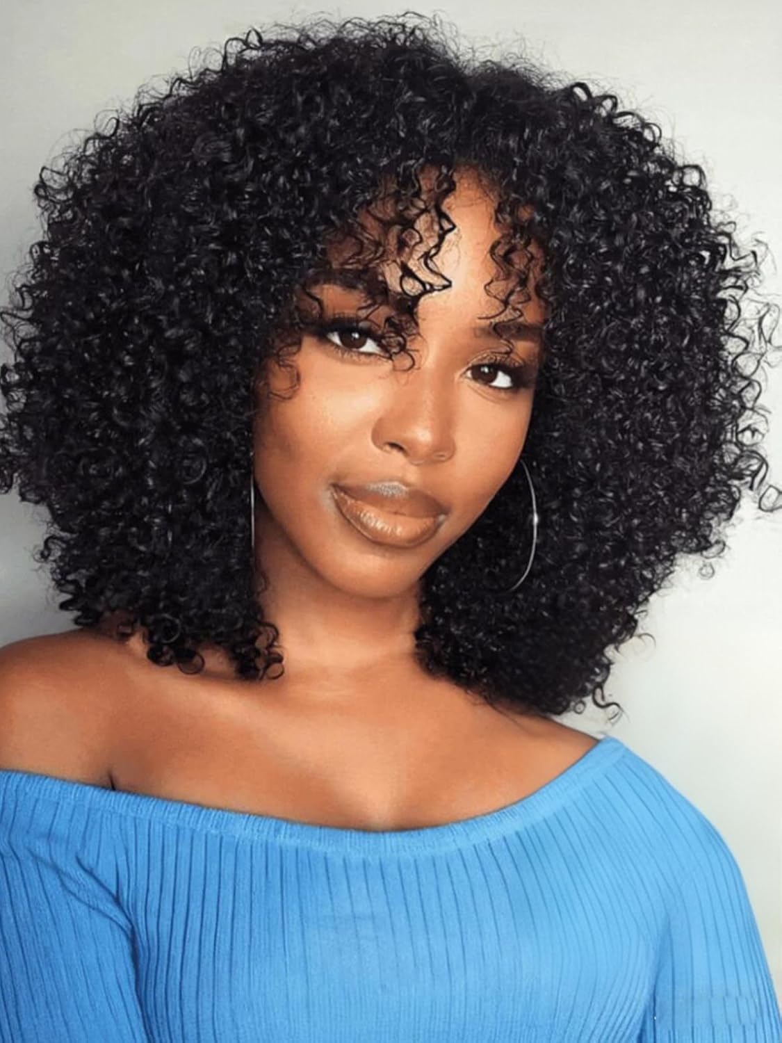 UNICE 12 inch Short Curly Bob Wig Human Hair Bye Bye Knots Glueless Wigs Pre Plucked Pre Cut Bleached Knots 7x5 Lace Closure Ready to Go Human Hair Bob Wig Ombre Brown Color