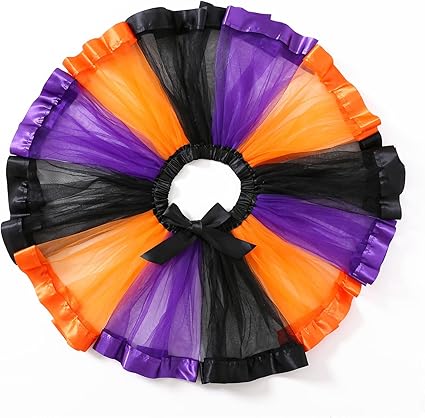 Gonna Tut&ugrave; Arcobaleno Yealoo Per Bambina - Tulle E Raso Per Danza E Feste | Lavabile A Mano