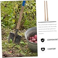 Vista 8 de GANAZONO 2 piezas pequeño de mango de madera maciza martillo mango de madera mango de repuesto para azadas mango de martillo herramientas de pala