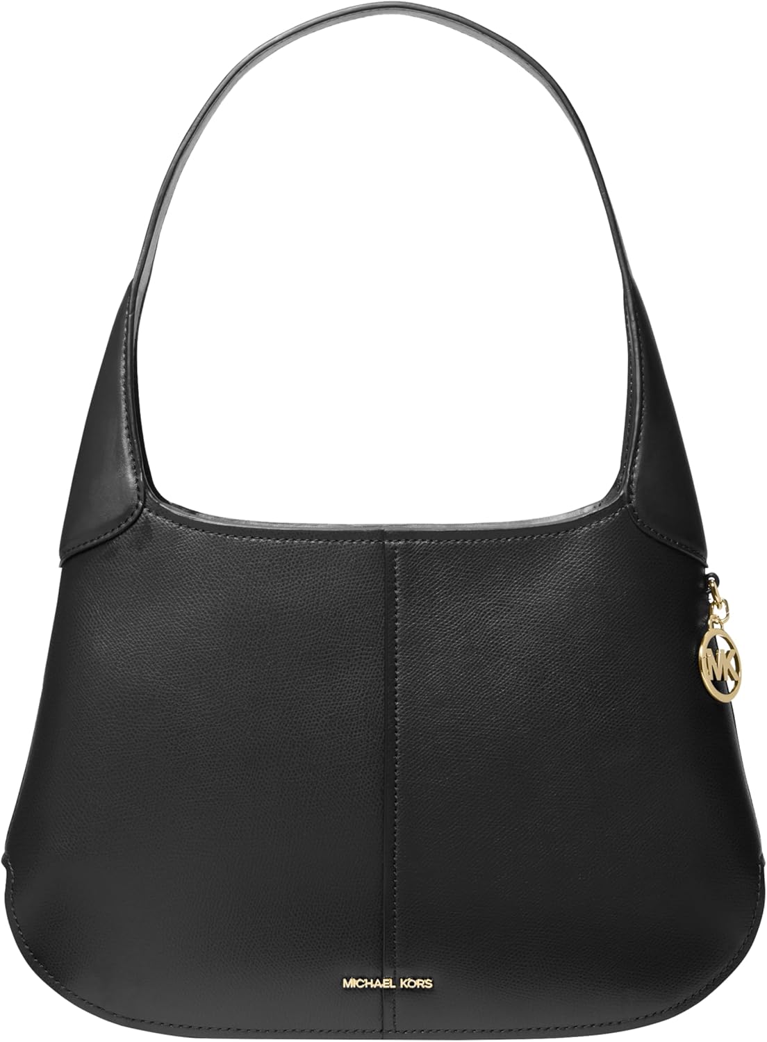 Michael Kors Women's Alice Large Top-Zip Shoulder, Gold-Tone Hardware/Leather, Black