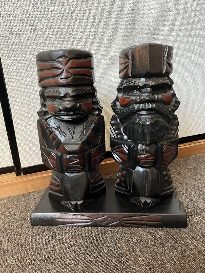 木彫りのコロポックル 幸福を呼ぶ！？木彫りのコロポックル 北海道 民芸品 - メルカリ