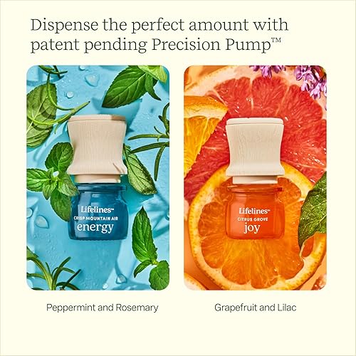 Miniatura 5 de Set de regalo de inmersión sensorial, incluye piedra de tierra Fidget, difusor diario y dos botellas de mezcla de aceites esenciales Lifelines en