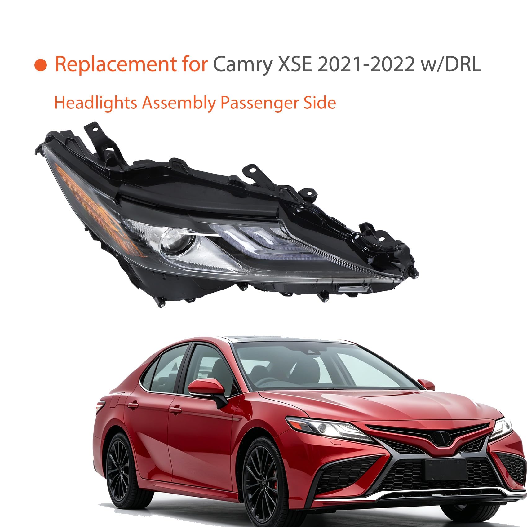 Amazon.com: labwork Headlight Right Side Replacement for Camry XSE
