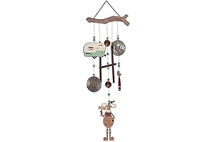 Sunset Vista Designs 91700 Rustic Outdoor Camper Wind Chimes for Patios Porches...