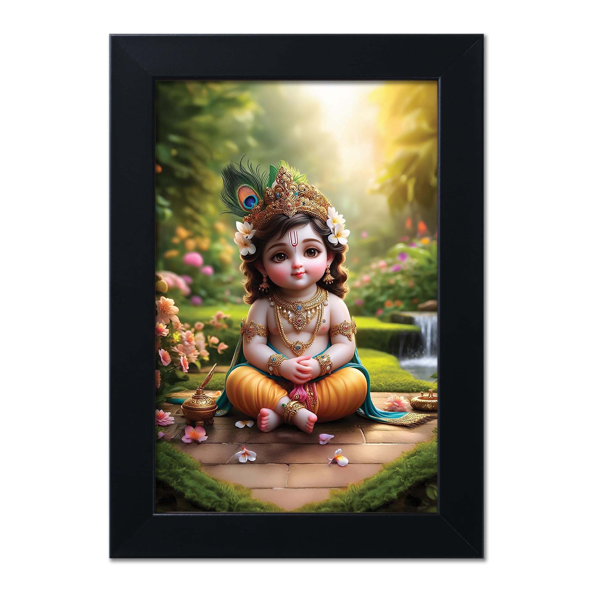 Baby Krishna Photo Frame - Kanha Ji Gift -15