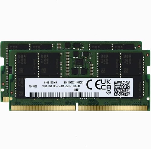 Memoria RAM de 32 GB (2x16 GB) Original de Fábrica Compatible para ASUS ROG Strix Scar 16 (2024) G634, G634JYR, G634JZR Portátil de Gaming DDR5 5600