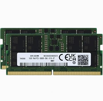 Factory Original 32GB 2x16GB Compatible with Acer Predator Helios Neo 16 PHN16-71, Neo 18 PHN18-71 Gaming Laptop DDR5 5600MHz PC5-44800 SODIMM 1Rx8 CL46 1.1v Notebook Memory RAM Upgrade Adamanta