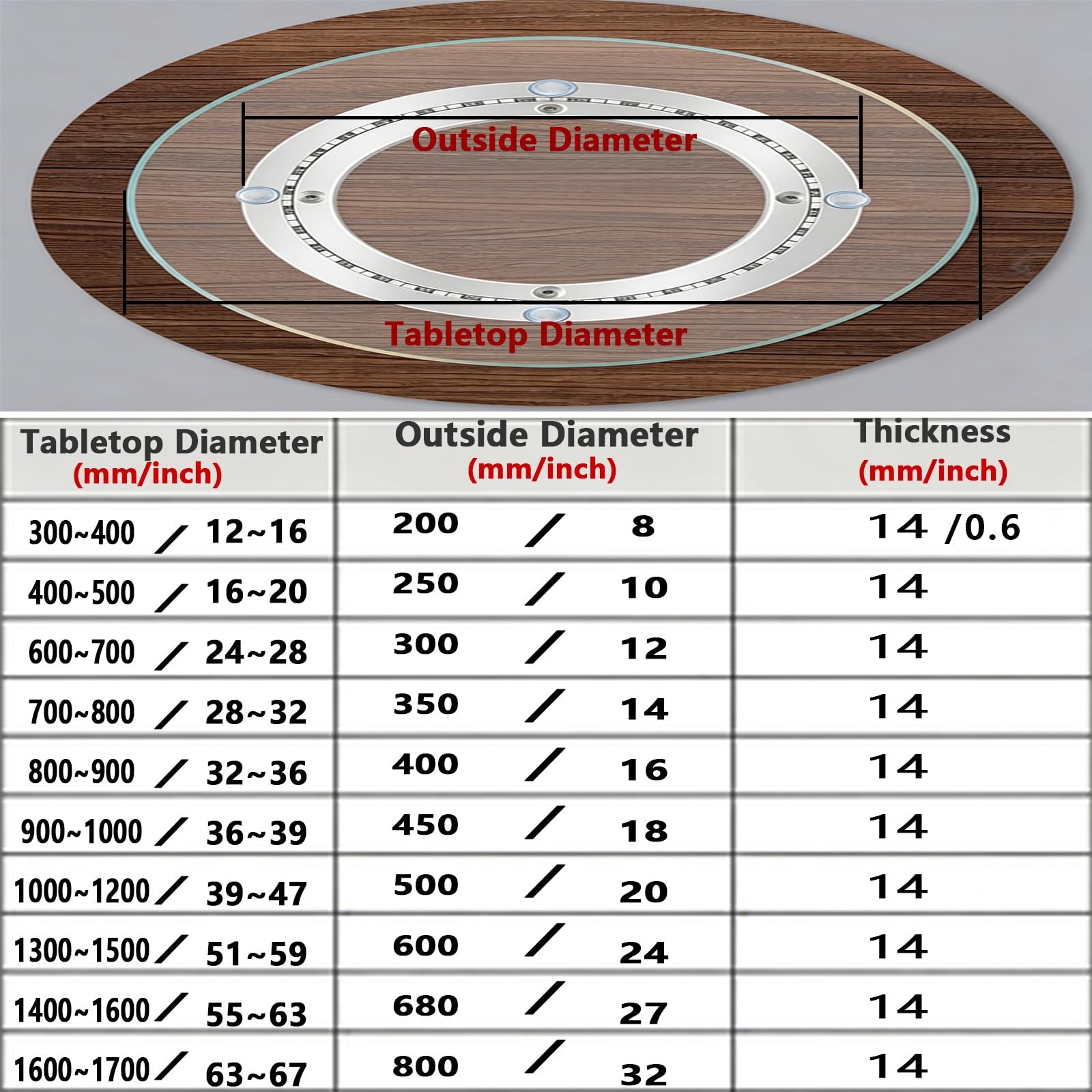 Lazy Susan Hardware Mute Plattenspielerlager Aus Aluminiumlegierung