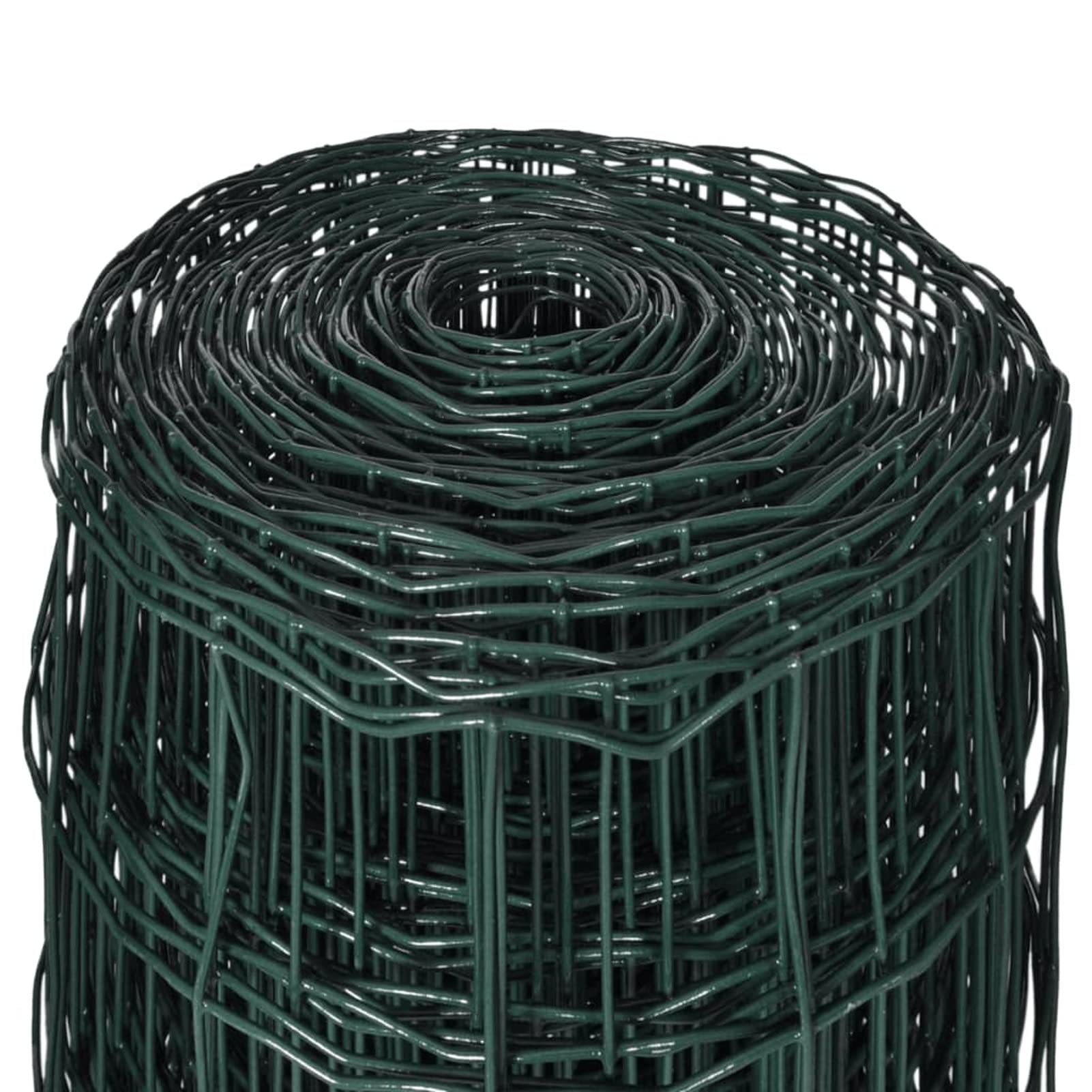 Tidyard Recinzione,Rete,in Acciaio,Rivestito PVC,Verde,25x0,8 m,Recinzione da Giardino,Recinzione in Rete Acciaio,Rete Recinzione in Acciaio,Recinzione in Metallo 10 m