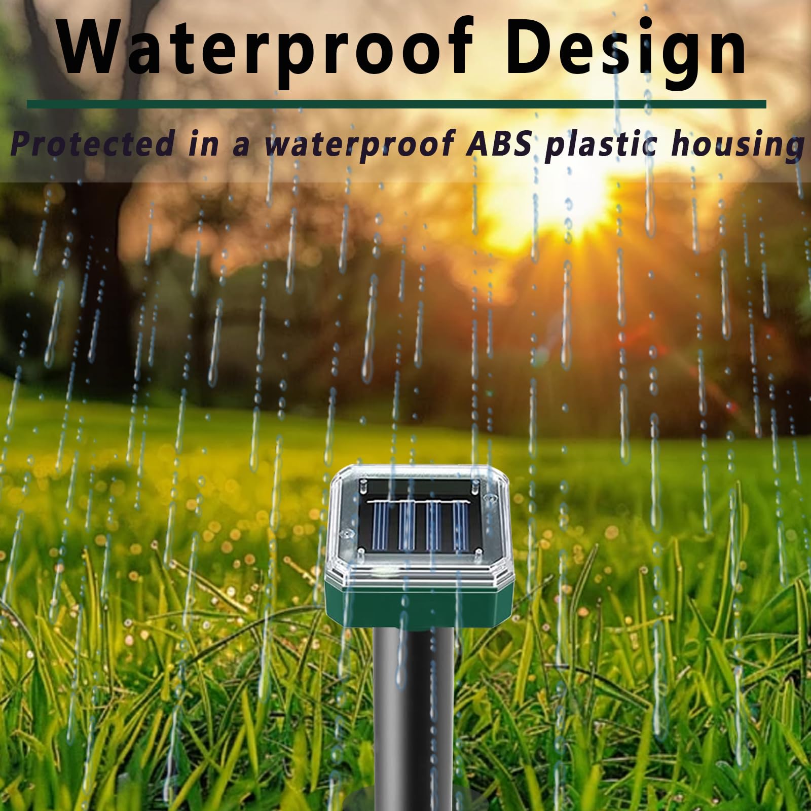 Maulwurfschreck 10Pack Solarbetriebene Schlangenabwehr Outdoor, Gopher Abwehr für Rasen Garten Hof, Maulwurf und Wühlmausvertreiber Wasserdicht, Wirksam Abwehr Gophers Schlange