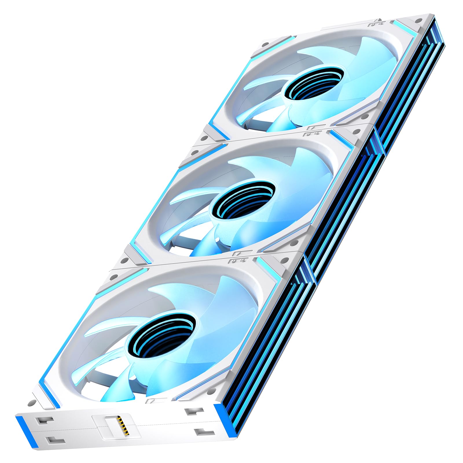 Jungle Leopard Interstellar V2 - Ventilador de caja de 120 mm, módulo de espejo infinito, cadena de margaritas, ventilador ARGB, paquete triple con controlador, adecuado para carcasa de computadora y