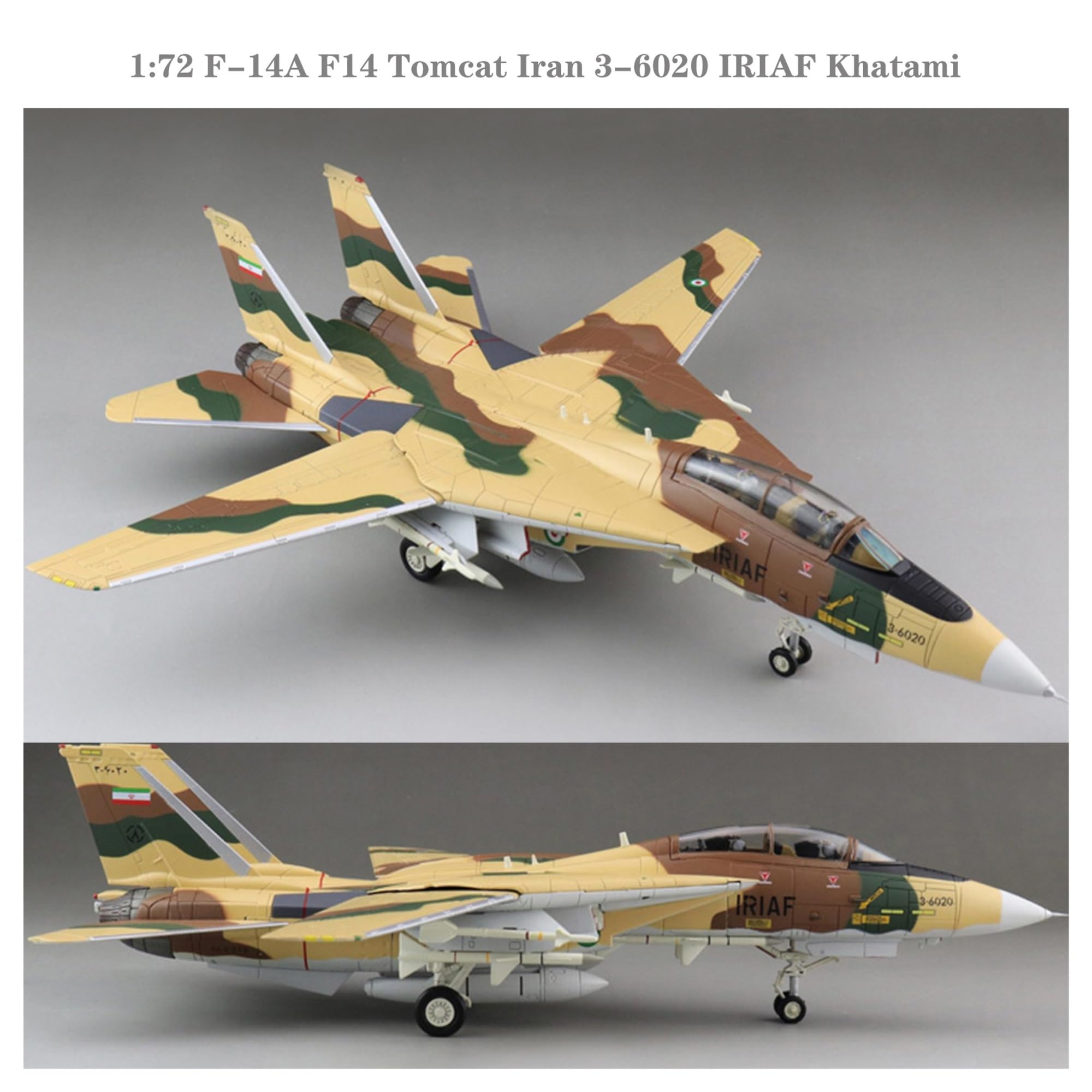 Modello in Piccola Scala Aerei 1/72 per F-14A F14 Tomcat Iran 3-6020 IRIAF Modello di Auto pressofuso in Lega Model Collection Kit di Costruzione di Modello