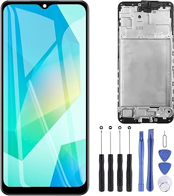 ZOETEC Screen Replacement for Samsung Galaxy A16 5G SM-A166B, A166P, A166E LCD Display Touch Screen Digitizer Full Assembly with Frame, Repair Tool Set