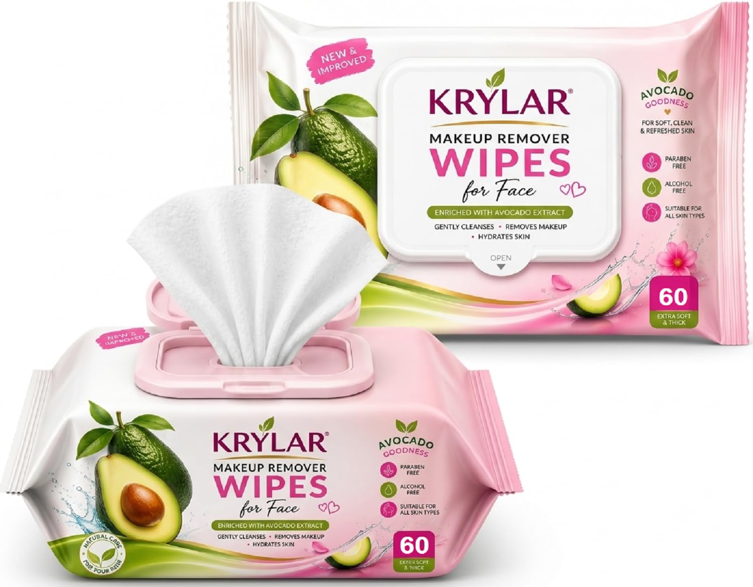 Daily Cleansing Face Wipes(Pack of 2,120 Wipes) 99% Pure Water Makeup Remover Wet Wipe Fragrance-Free,Hydrating & Refreshing Skin Cleansing Wet Tissues Sensitive Skin Suitable for All Skin-image-18