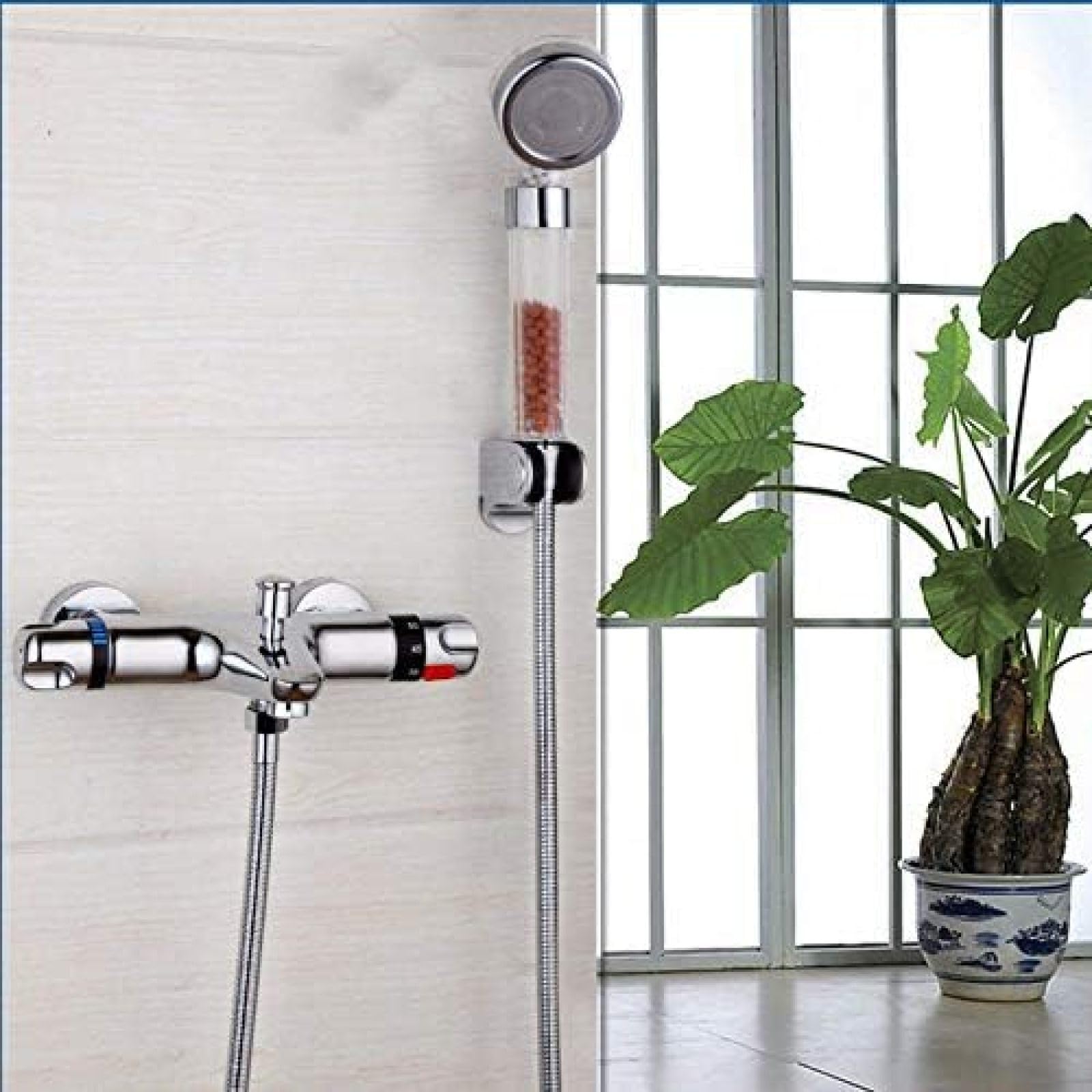 Wieoc-Válvula Mezcladora De Ducha Termostática, Grifos De Temperatura Constante, Grifos De Baño, Grifo Termostático Para Bañera Y Ducha