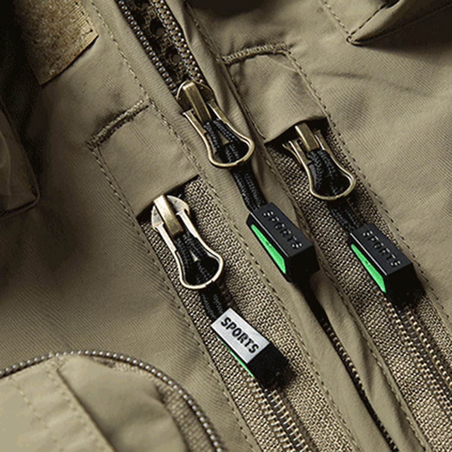 Chaleco De Hombre Al Aire Libre Multibolsillos Chaleco De Pesca Sin Mangas Chaqueta Fino Transpirable para Senderismo Pesca Camping